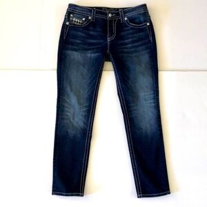 Miss Me Sequin Houndstooth Skinny Jeans size 32 almost new!